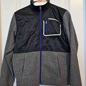 The North Face Boys Gray Long Sleeve Full Zip Jacket Size XL